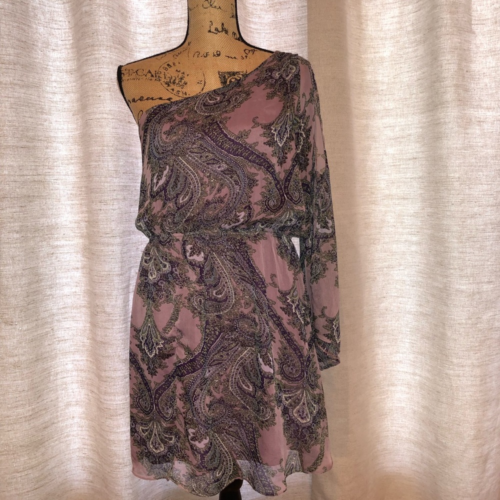 PURPLE PAISLEY PRINT TOP